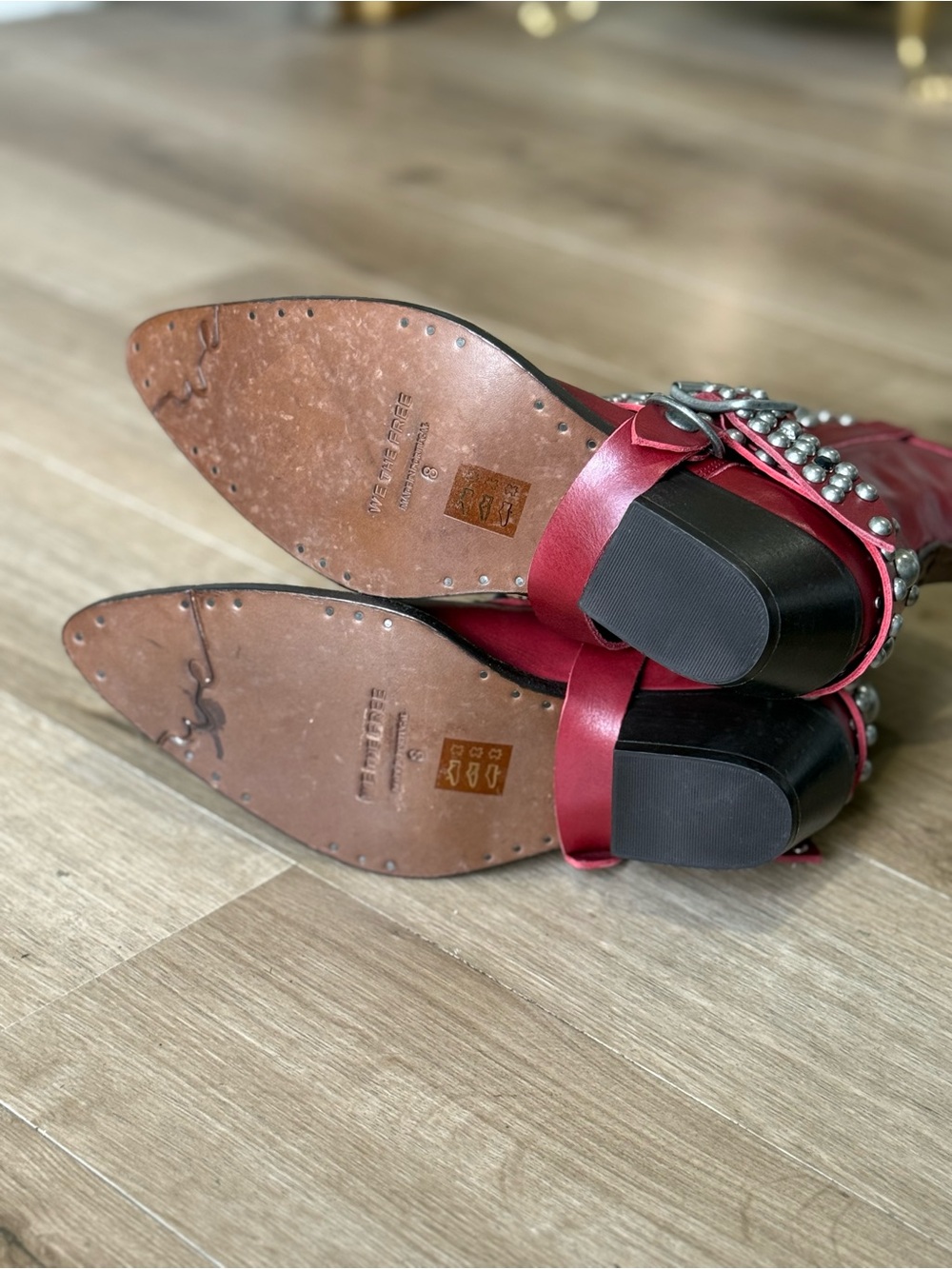 Free People We The Free Axel Boots Red - Picture 5 of 7